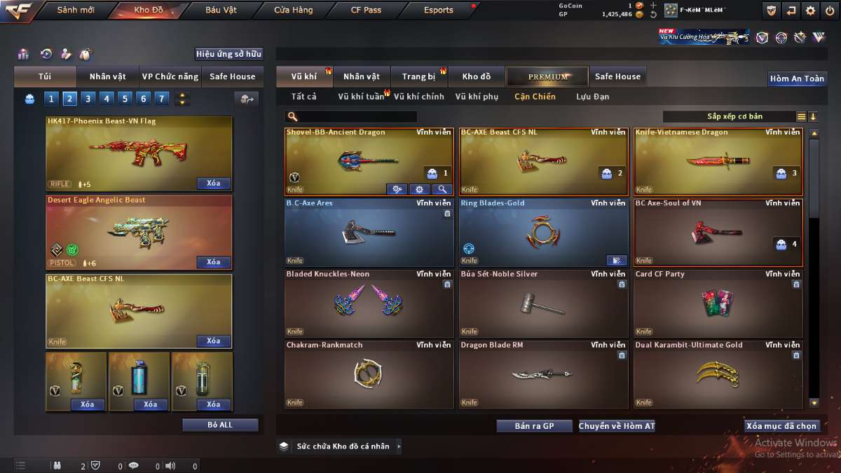 shop acc cf uy tin gia re